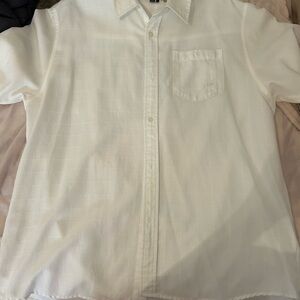 Vintage Rusty White Casual Button Down Shirt